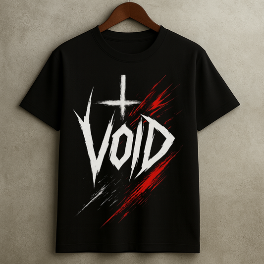 “Into the Void” Dark Streetwear Graphic Tee