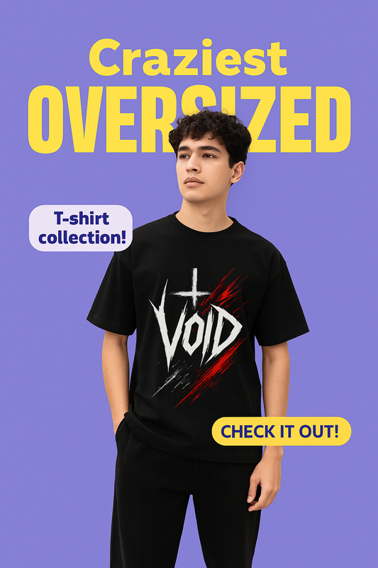 “Into the Void” Dark Streetwear Graphic Tee