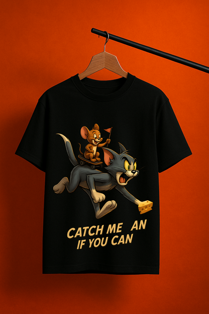“Catch Me If You Can” Tom & Jerry Graphic Tee