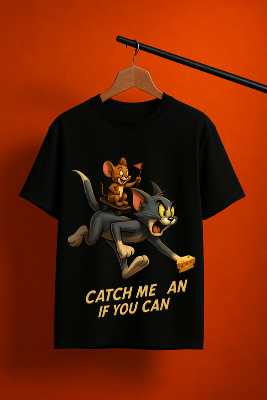 “Catch Me If You Can” Tom & Jerry Graphic Tee
